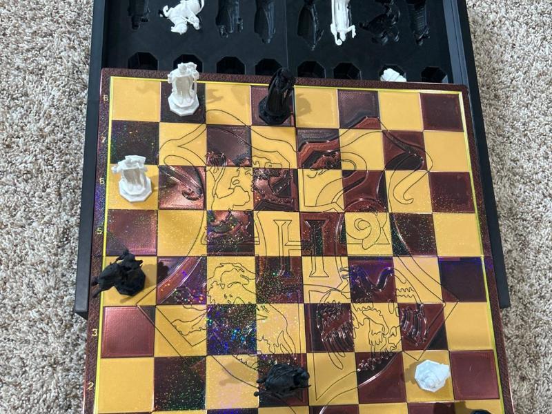 Harry Potter chess board and box Magnetized