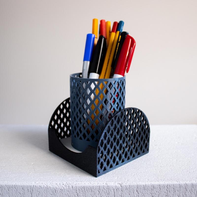Diamond Pencil Holder & Memo box set