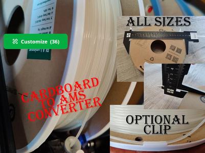 Custom AMS Cardboard Spool Adapter