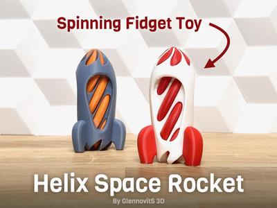 Helix Space Rocket (fidget vortex spinner toy)
