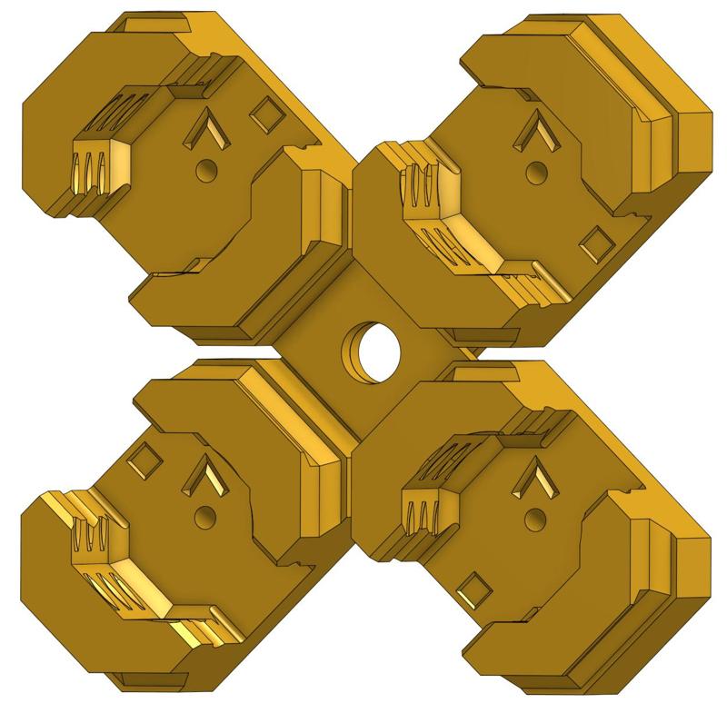 Multiboard Nail Mounting Snaps, 8mm