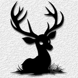 haunted forest deer wall art halloween decor