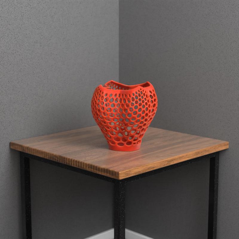 STRAWBERRY VORONOI VASE