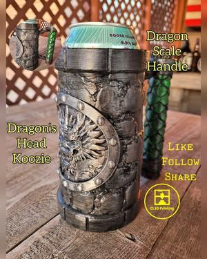 Dragon Stein Can Koozie - 12oz and Tallboy