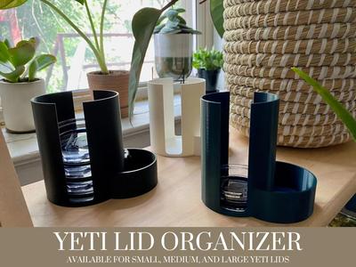 Yeti Lid Organizer | Holds 5 Yeti Lids and Magnets