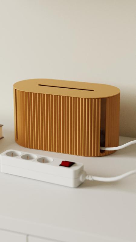 Cable Management Box - Zigzag pattern - Cable Storage Collection