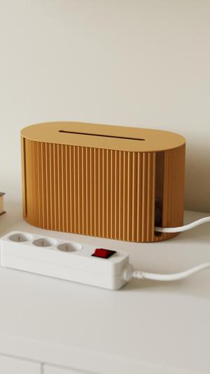 Cable Management Box - Zigzag pattern - Cable Storage Collection