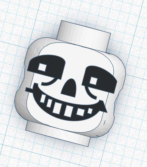 Sans - Lego Head - Compatible - no supports 