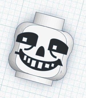 Sans - Lego Head - Compatible - no supports 