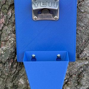 Yeti Bottle Opener Mount with Cap Catcher