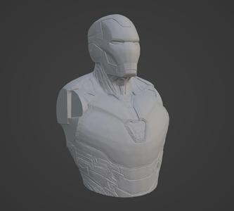 Iron Man Ultra-Detailed Support-Free Bust 3D Model
