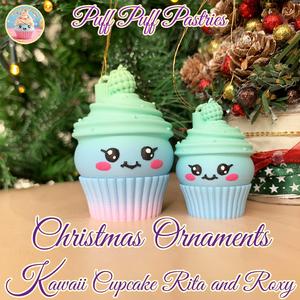 Christmas Ornaments Kawaii Cupcake Rita and Roxy