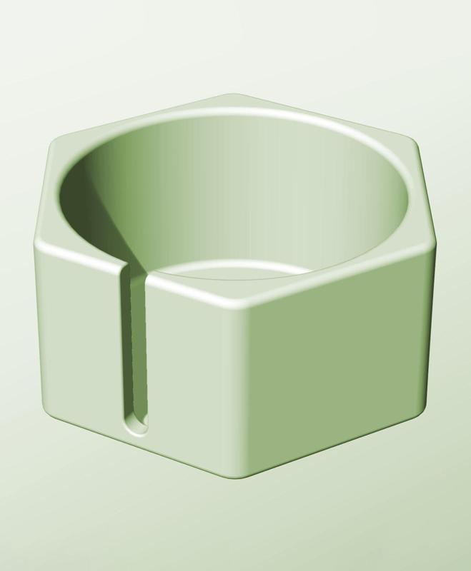 CH128-75-S Stackable slotted component box for creative makers