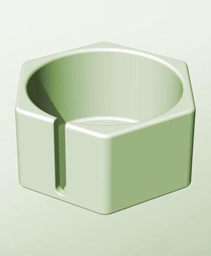 CH128-75-S Stackable slotted component box for creative makers