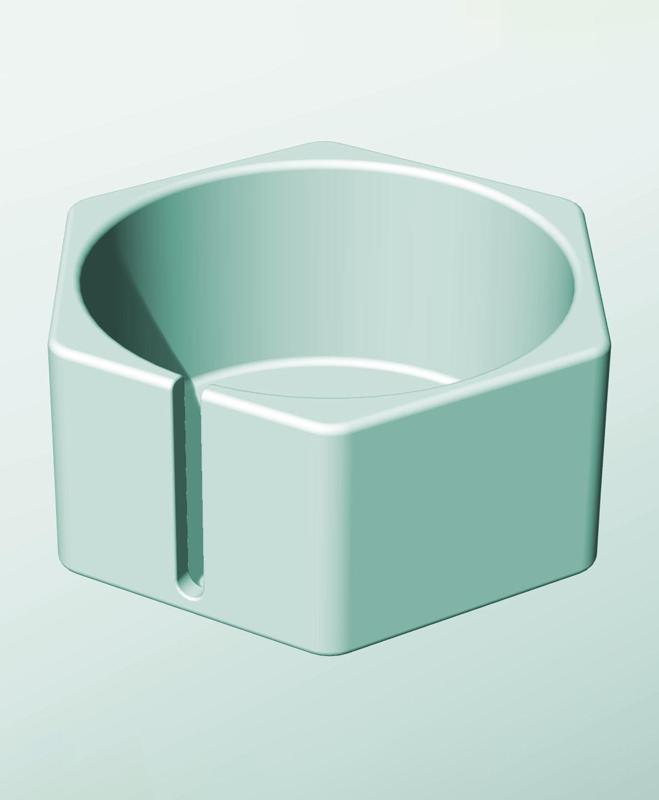 CH162-85-S Modular slotted component container modern decor