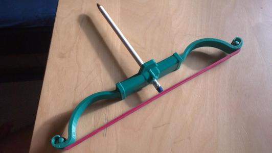 Rubber-Band Bow & Arrow stronger Version, no glue