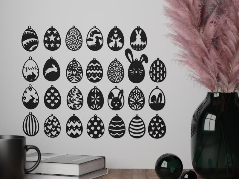 Easter Egg Ornament Hanger Collection Decoration 