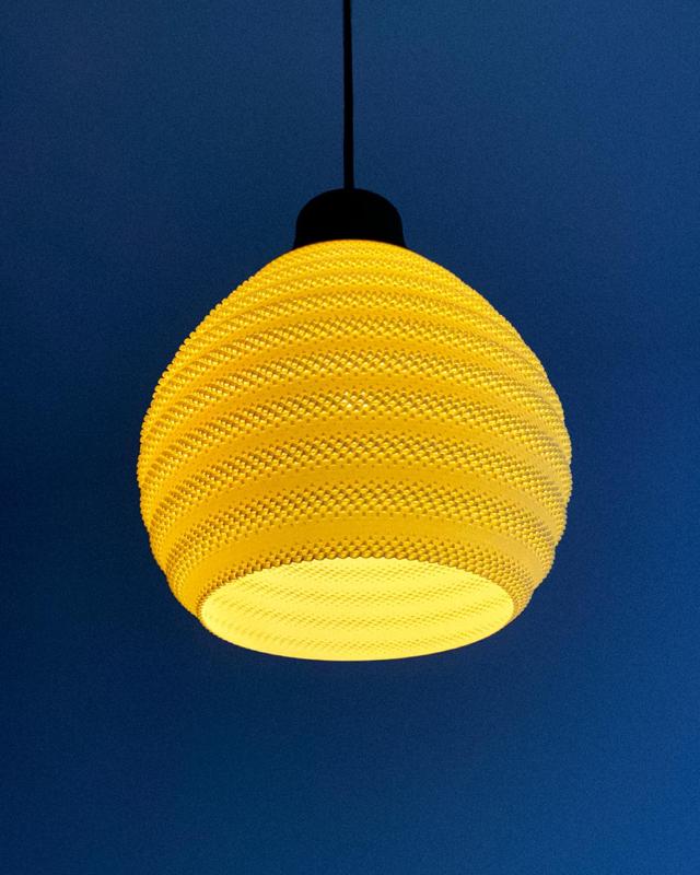 Cora Pendant Lamp - Spiral Lampshade