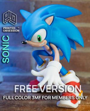 sonic - FREE VERSION - print in parts version members only