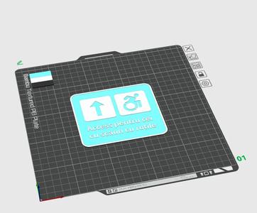 Semn de accesibilitate – model 3D printabil   