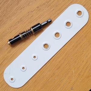 Shelf pin hole drill jig / template (5mm)   