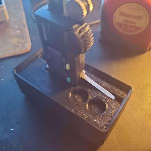 Gridfinity Mitutoyo Caliper Stand 1x2x4 Block. model 500-196-30 