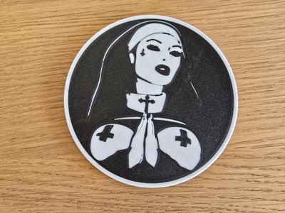 Sinfull Sister | Unholly Nun | Fanart Untersetzer