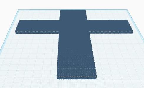 Cross made out of crosses
