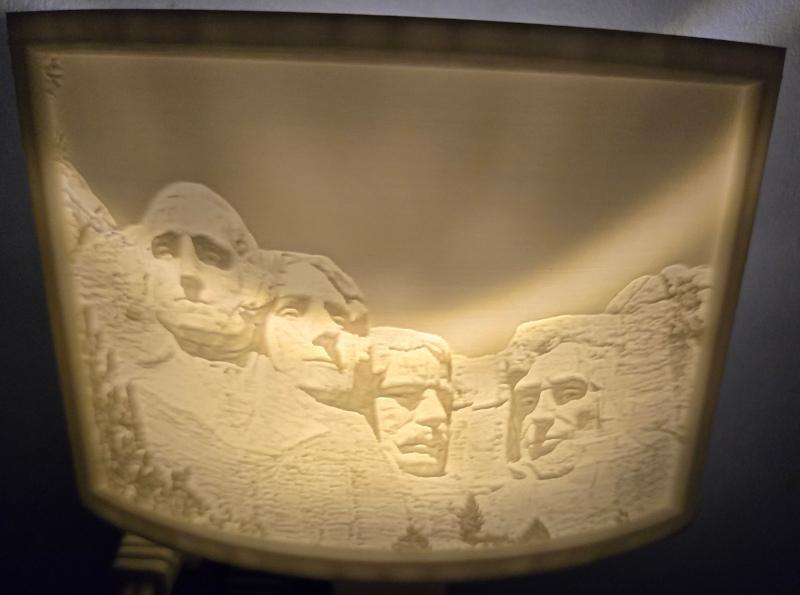 Mount Rushmore National Monument Nightlight Lithophane