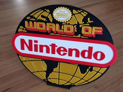 World Map - Nintendo Shop Sign Display Replica 