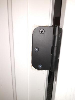 3.5in 3-hole door hinge stop shim