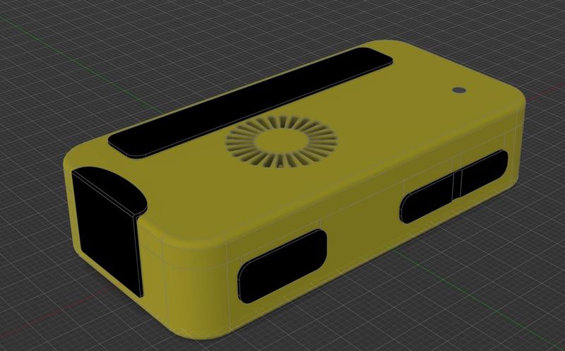 Raspberry Pi Zero 2 W Case with Vent and Indicator