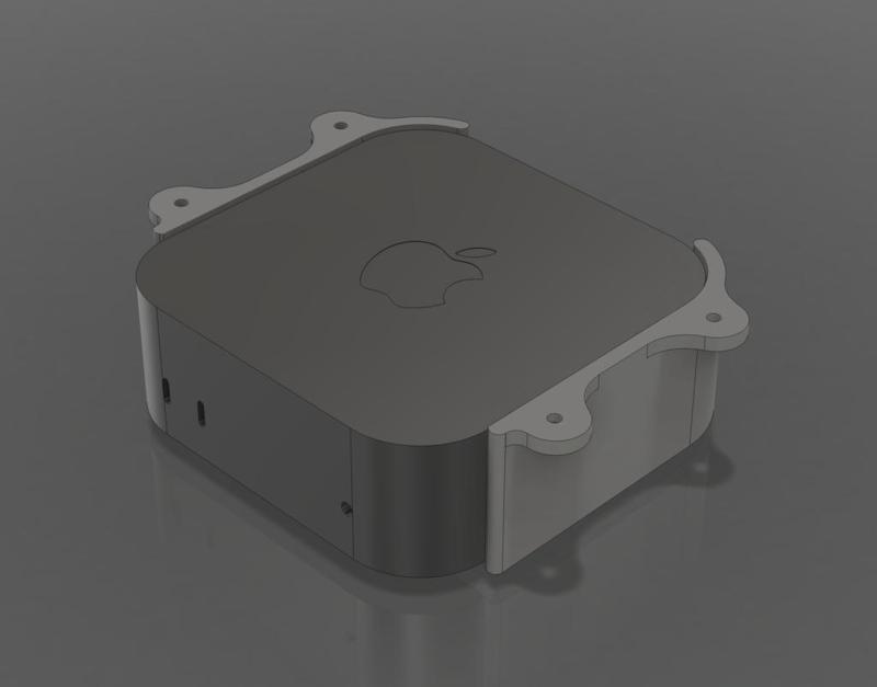 Mac mini M4 under-desk mount