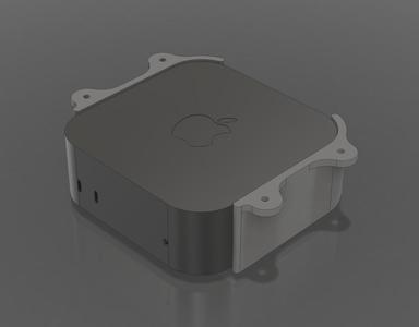 Mac mini M4 under-desk mount