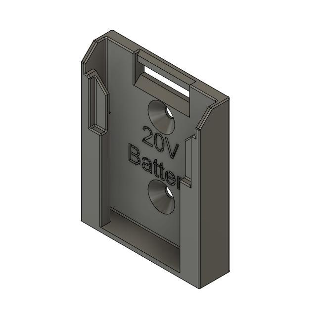 20V Wall Mount Battery Holder for DeWalt Batteries