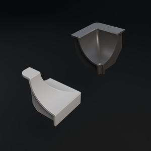Inside corner moulding connector