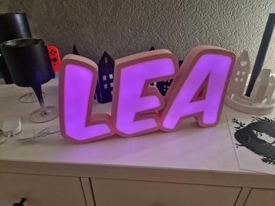 Namenslampe LEA