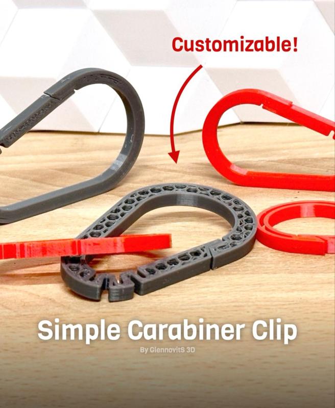 Simple Carabiner Clips - Style them your way!