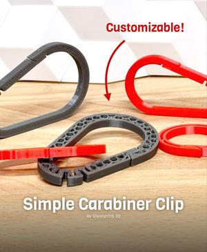 Simple Carabiner Clips - Style them your way!
