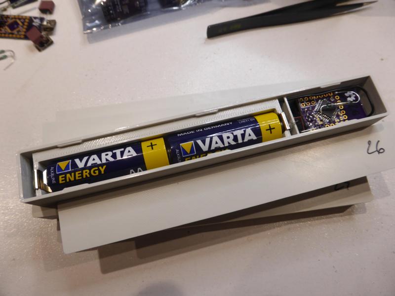Undercover Window Sensor Project Box for two AA Batteries