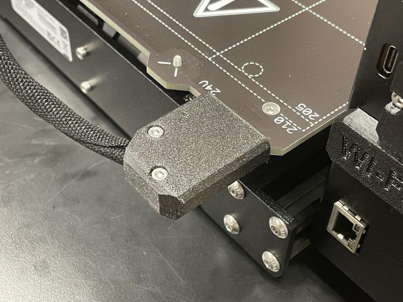 Prusa i3 MK4 and MK4S Heatbed Cable Cover 60 Degree (60°) for Enclosures