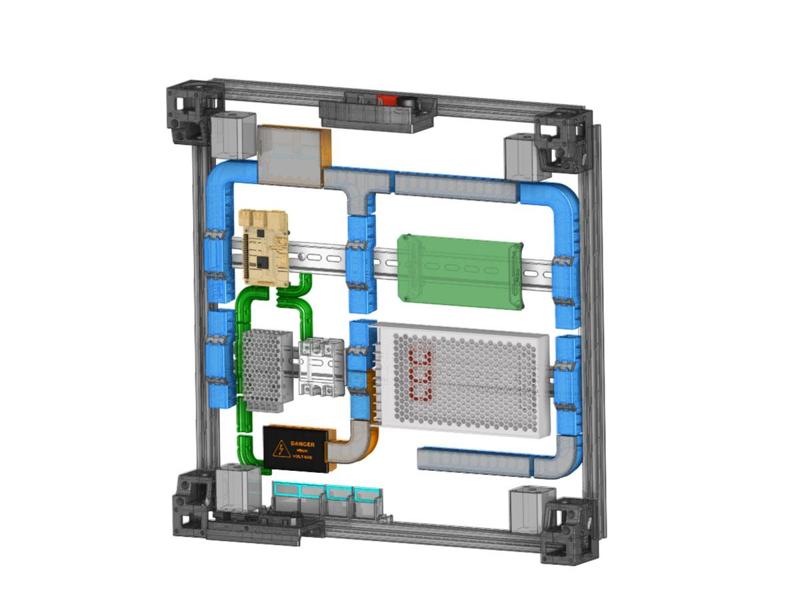 Remix of RyanDam's Cable Management Duct for Voron Printers Version 3.2