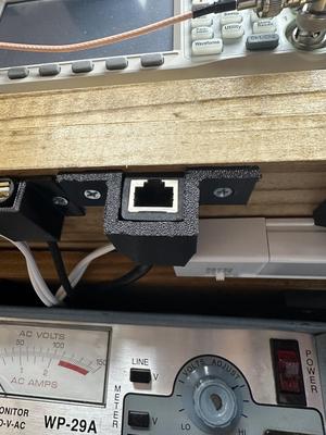Under Shelf/Counter RJ45 Cable mount