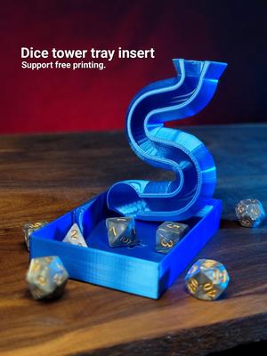 Dice Tower Tray Insert for Skull Chest