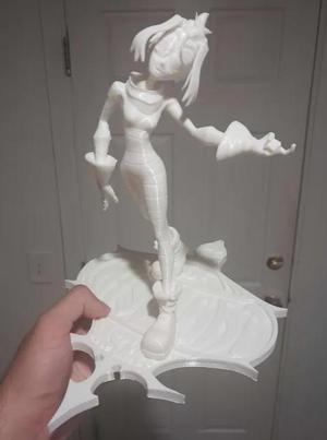 [The Gaslight District] Melancholy Hill - Posed statue 3D model - Youtube Series Inspired