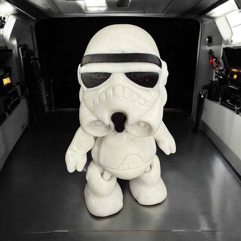 Bear Trooper - Articulated Care Bear mashup, Print in Place