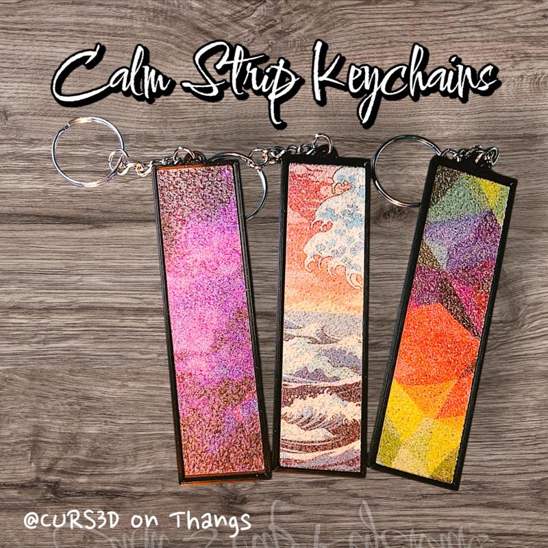 Calm Strip Keychains
