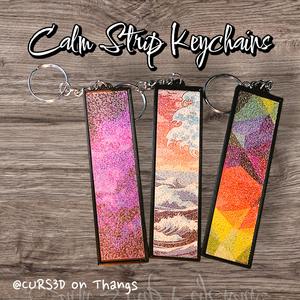 Calm Strip Keychains