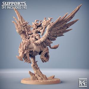 Helga on Gryphon - Dwarven Oathbreakers