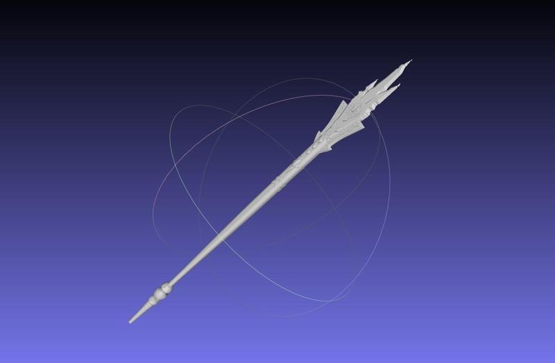 Final Fantasy XIV Graha Staff Printable Assembly